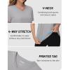 imageTACVASEN Workout Tops for Women UPF 50 Sun Protection VNeck T Shirts Short Sleeve Quick Dry Athletic Running ShirtsLight Gray