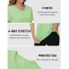 imageTACVASEN Workout Tops for Women UPF 50 Sun Protection VNeck T Shirts Short Sleeve Quick Dry Athletic Running ShirtsLight Green