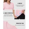 imageTACVASEN Workout Tops for Women UPF 50 Sun Protection VNeck T Shirts Short Sleeve Quick Dry Athletic Running ShirtsLight Pink