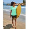 imageTACVASEN Workout Tops for Women UPF 50 Sun Protection VNeck T Shirts Short Sleeve Quick Dry Athletic Running ShirtsMint Green