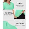 imageTACVASEN Workout Tops for Women UPF 50 Sun Protection VNeck T Shirts Short Sleeve Quick Dry Athletic Running ShirtsMint Green