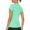 imageTACVASEN Workout Tops for Women UPF 50 Sun Protection VNeck T Shirts Short Sleeve Quick Dry Athletic Running ShirtsMint Green