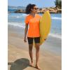 imageTACVASEN Workout Tops for Women UPF 50 Sun Protection VNeck T Shirts Short Sleeve Quick Dry Athletic Running ShirtsOrange