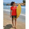 imageTACVASEN Workout Tops for Women UPF 50 Sun Protection VNeck T Shirts Short Sleeve Quick Dry Athletic Running ShirtsTomato Red