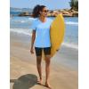 imageTACVASEN Workout Tops for Women UPF 50 Sun Protection VNeck T Shirts Short Sleeve Quick Dry Athletic Running ShirtsWaterfall Blue
