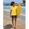 imageTACVASEN Workout Tops for Women UPF 50 Sun Protection VNeck T Shirts Short Sleeve Quick Dry Athletic Running ShirtsYellow