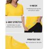 imageTACVASEN Workout Tops for Women UPF 50 Sun Protection VNeck T Shirts Short Sleeve Quick Dry Athletic Running ShirtsYellow