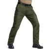 imageTACVASEN Mens Cargo Work Pants Hiking Tactical Waterproof Ripstop Breathable Stretch Pants with 8 PocketsNo BeltGreen
