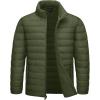 imageTACVASEN Mens Lightweight Puffer Jacket Winter Quilted Puffy Jackets Warm WaterResistant Windproof Insulated CoatsArmy Green