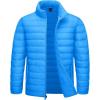 imageTACVASEN Mens Lightweight Puffer Jacket Winter Quilted Puffy Jackets Warm WaterResistant Windproof Insulated CoatsAzure
