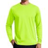 imageTACVASEN Mens Long Sleeve UPF 80 Shirts Sun Protection UV SPF Shirts Rash Guard Fishing Running Quick Dry LightweightFl Green