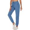 imageTACVASEN Women Jogger Pants Quick Dry Cargo Hiking Travel Sweatpants with Drawstring Casual Outdoor Pants Blue Grey