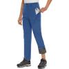 imageTACVASEN Womens Outdoor Fleece Hiking Pants Winter Snow Pants Windproof Water Resistant Thermal Pants for Snowboarding Skiing Blue Grey