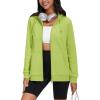 imageTACVASEN Womens Zip Up Hoodies Lightweight French Terry FullZip Hooded Sweatshirt With PocketsOlive Green