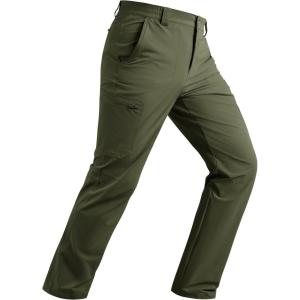 imageTACVASEN Mens Hiking Cargo Pants Summer Outdoor Lightweight Quick Dry Casual Water Resistant Fishing Work Stretch PantsArmy Green