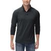 imageTACVASEN Mens 14 Zip Shirts Long Sleeves Lightweight Sun Protection UPF 50 Tops Running Workout GolfBlack