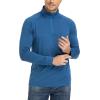 imageTACVASEN Mens 14 Zip Shirts Long Sleeves Lightweight Sun Protection UPF 50 Tops Running Workout GolfBlue