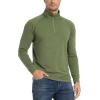 imageTACVASEN Mens 14 Zip Shirts Long Sleeves Lightweight Sun Protection UPF 50 Tops Running Workout GolfGreen