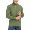imageTACVASEN Mens 14 Zip Shirts Long Sleeves Lightweight Sun Protection UPF 50 Tops Running Workout GolfGreen