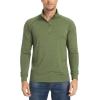 imageTACVASEN Mens 14 Zip Shirts Long Sleeves Lightweight Sun Protection UPF 50 Tops Running Workout GolfGreen