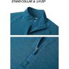 imageTACVASEN Mens 14 Zip Shirts Long Sleeves Lightweight Sun Protection UPF 50 Tops Running Workout GolfPblue