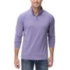 imageTACVASEN Mens 14 Zip Shirts Long Sleeves Lightweight Sun Protection UPF 50 Tops Running Workout GolfPurple