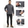 imageTACVASEN Mens Lightweight Softshell Jacket Fleece Lined Waterproof Tactical Rain Zip Up Winter Coat Windbreaker Casual03dark Grey
