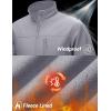 imageTACVASEN Mens Lightweight Softshell Jacket Fleece Lined Waterproof Tactical Rain Zip Up Winter Coat Windbreaker Casual04light Grey