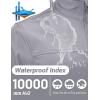 imageTACVASEN Mens Lightweight Softshell Jacket Fleece Lined Waterproof Tactical Rain Zip Up Winter Coat Windbreaker Casual04light Grey
