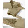 imageTACVASEN Mens Lightweight Softshell Jacket Fleece Lined Waterproof Tactical Rain Zip Up Winter Coat Windbreaker Casual06khaki