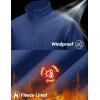 imageTACVASEN Mens Lightweight Softshell Jacket Fleece Lined Waterproof Tactical Rain Zip Up Winter Coat Windbreaker Casual07royal Blue
