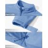 imageTACVASEN Mens Lightweight Softshell Jacket Fleece Lined Waterproof Tactical Rain Zip Up Winter Coat Windbreaker Casual09lignt Blue
