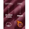 imageTACVASEN Mens Lightweight Softshell Jacket Fleece Lined Waterproof Tactical Rain Zip Up Winter Coat Windbreaker Casual10wine Red