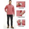 imageTACVASEN Mens Lightweight Softshell Jacket Fleece Lined Waterproof Tactical Rain Zip Up Winter Coat Windbreaker Casual12grey Pink