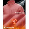 imageTACVASEN Mens Lightweight Softshell Jacket Fleece Lined Waterproof Tactical Rain Zip Up Winter Coat Windbreaker Casual12grey Pink
