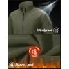 imageTACVASEN Mens Lightweight Softshell Jacket Waterproof Lightweight Fleece Lined Winter Coat with 4 Pockets WindbreakerArmygreen