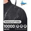 imageTACVASEN Mens Lightweight Softshell Jacket Waterproof Lightweight Fleece Lined Winter Coat with 4 Pockets WindbreakerBlack