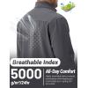 imageTACVASEN Mens Lightweight Softshell Jacket Waterproof Lightweight Fleece Lined Winter Coat with 4 Pockets WindbreakerDarkgrey