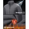 imageTACVASEN Mens Lightweight Softshell Jacket Waterproof Lightweight Fleece Lined Winter Coat with 4 Pockets WindbreakerDarkgrey