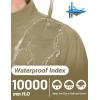 imageTACVASEN Mens Lightweight Softshell Jacket Waterproof Lightweight Fleece Lined Winter Coat with 4 Pockets WindbreakerKhaki