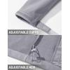 imageTACVASEN Mens Lightweight Softshell Jacket Waterproof Lightweight Fleece Lined Winter Coat with 4 Pockets WindbreakerLightgrey