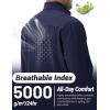 imageTACVASEN Mens Lightweight Softshell Jacket Waterproof Lightweight Fleece Lined Winter Coat with 4 Pockets WindbreakerNavy