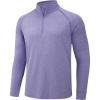 imageTACVASEN Mens 14 Zip Shirts Long Sleeves Lightweight Sun Protection UPF 50 Tops Running Workout GolfPurple
