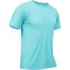 imageTACVASEN Swim Shirts for Men Rash Guard SPF Short Sleeve Sun TShirt UPF 50 Quick Dry Lightweight Fishing Water Shirt03lake Blue