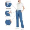imageTACVASEN Womens Fleece Lined Sweatpants Winter Thermal Thick Sherpa Pants with Pockets Warm Cotton Athletic Lounge CasualBlue