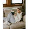 imageTACVASEN Womens Fleece Lined Sweatpants Winter Thermal Thick Sherpa Pants with Pockets Warm Cotton Athletic Lounge CasualLight Grey