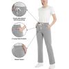 imageTACVASEN Womens Fleece Lined Sweatpants Winter Thermal Thick Sherpa Pants with Pockets Warm Cotton Athletic Lounge CasualLight Grey