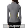 imageTACVASEN Womens Quarter Zip Pullover Workout Jacket Long Sleeve Athletic Sweatshirt Running Golf Tops with Thumb HolesDarkgrey