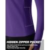 imageTACVASEN Womens Quarter Zip Pullover Workout Jacket Long Sleeve Athletic Sweatshirt Running Golf Tops with Thumb HolesDeeppurple