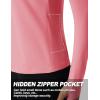 imageTACVASEN Womens Quarter Zip Pullover Workout Jacket Long Sleeve Athletic Sweatshirt Running Golf Tops with Thumb HolesGraypink
